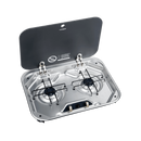 Dometic PI8022 Two burner gas stove with safety glass lid