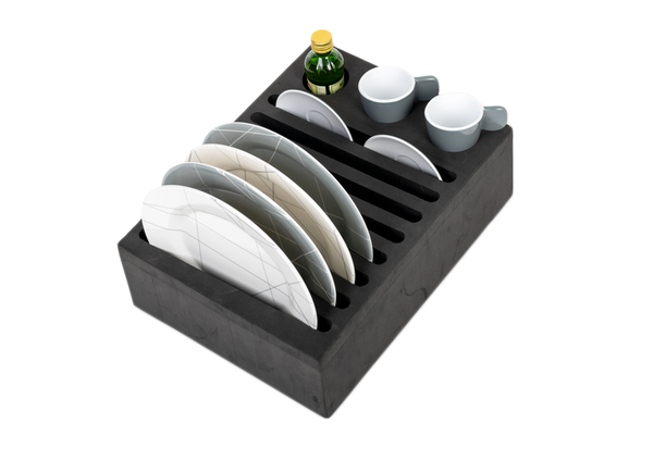 On The Road RV Plate And Cup Holder