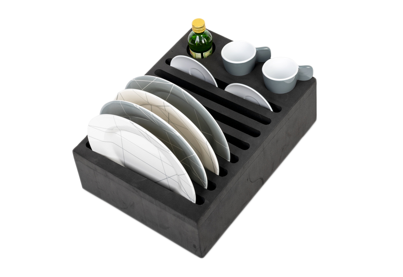 On The Road RV Plate And Cup Holder