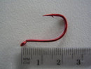 1 Box of Mustad 92554NPNR Big Red Chemically Sharpened Fishing Hooks