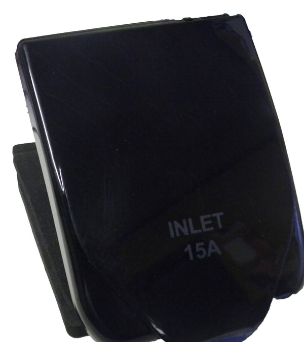 AUSTRALIAN RV 15AMP POWER INLET BLACK