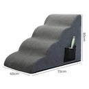 Pawz 4 Steps Pet Stairs for Bed Sofa Dog Ramp High Density Foam Non-Slip Ladder