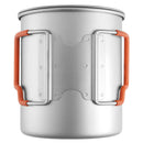 TERRAN Titanium Pot with Silicone Handle 750ml
