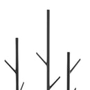 Levede Coat Rack Hat Clothes Stand Hanger Garment Hook Tree Rail Organizer Black