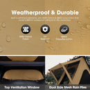 San Hima kalbarri Lite Gen 2 Rooftop Tent Hardshell Khaki With Ladder & Rack