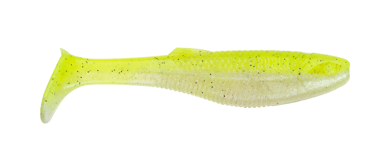 5 Pack of 4 Inch Rapala Crush City Heavy Hitter Soft Plastic Paddle Tail Lures