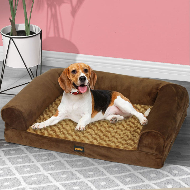 Pawz Pet Bed Sofa Dog Beds Bedding Soft Warm Mattress Cushion Pillow Mat Plush M