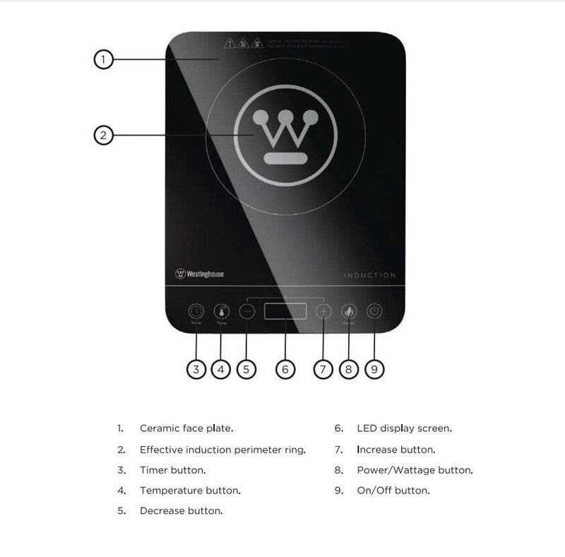 Westinghouse Induction Cooktop 2000W Single