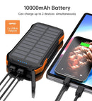 10,000mAh Solar Power Bank