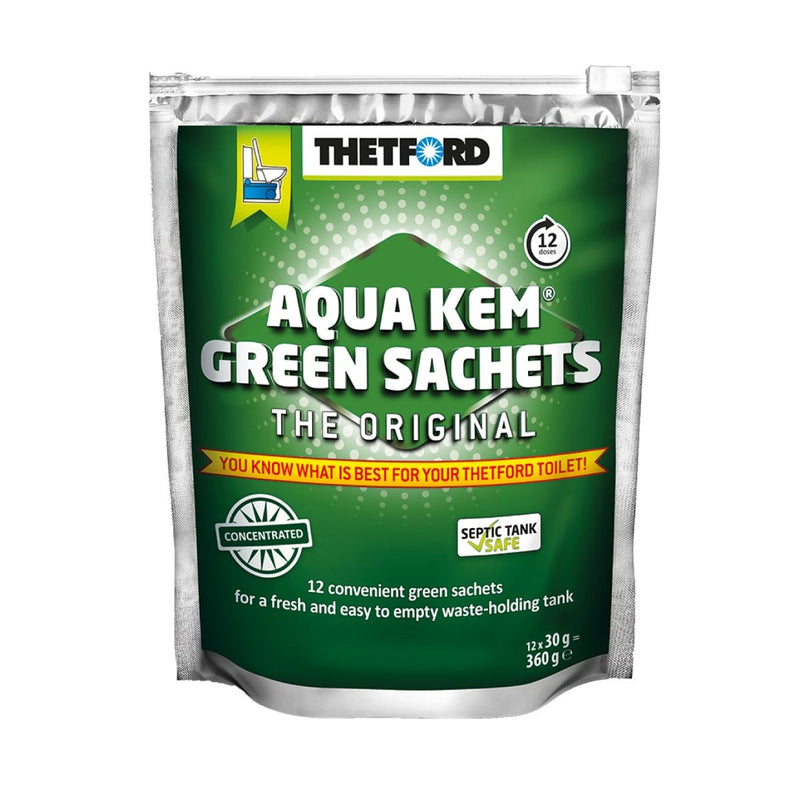 Thetford Aqua Kem Green Sachets 12pk x 12 (1 Carton)