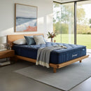 DreamZ Spring Mattress Bed Euro Top Pocket Spring Medium Firm Foam 30cm Queen
