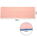 Centra Yoga Mat Non-Slip Fitness Exercise Workout Home Pilates & Floor Pink