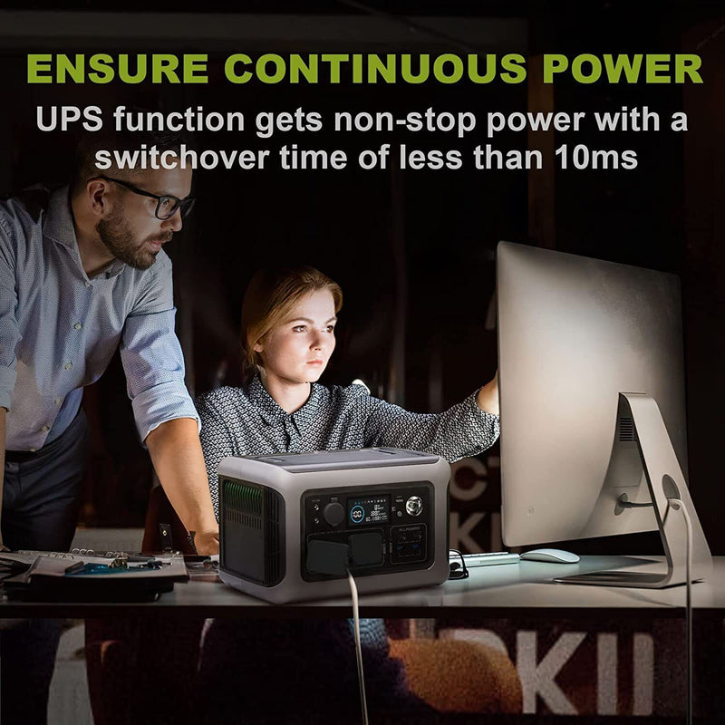 Power Station 600W with 120W Solar Panels