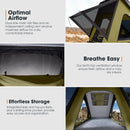 San Hima Kalbarri Lite Rooftop Tent Hardshell Olive+120W Solar Panel+Ladder&Rack