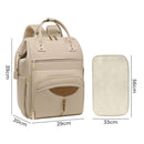 Bopeep Nappy Changing Bag Mummy Backpack Baby Diaper Bag Travel Waterproof Khaki