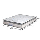 Dreamz Spring Mattress Bed Pocket Tight Top Foam Medium Firm Single Size 25cm