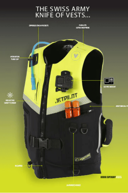 Jet Pilot Venture Mens Neo Vest Yellow