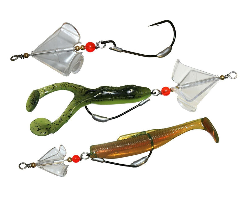 TT Lures 2 Pack of Size 1 Buzzlockz Blade Lure Attachment with Size 3/0 Hooks