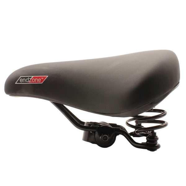 Endzone Black Ladies Webspring Bike Seat/Saddle with Gel Top and Comfort Foam