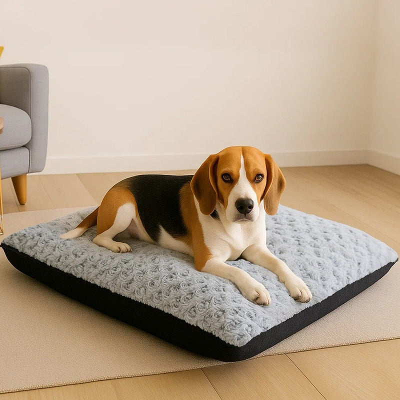 Pawz Pet Bed Dog Calming Soft Warm Plush Mattress Comfy Removable Washable Cover