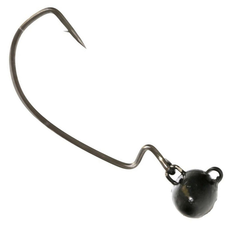 4 Pack of Size 4/0 Black Eagle Claw Lazer Sharp Swing Head Jig Heads