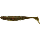 5 Pack of 5 inch Duo Realis BooStar Wake Soft Swimbaits -Green Pumpkin Red Fleck