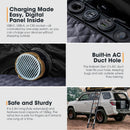 San Hima Kalbarri Gen 2 Roof Top Tent Hardshell With Ladder Khaki Camping