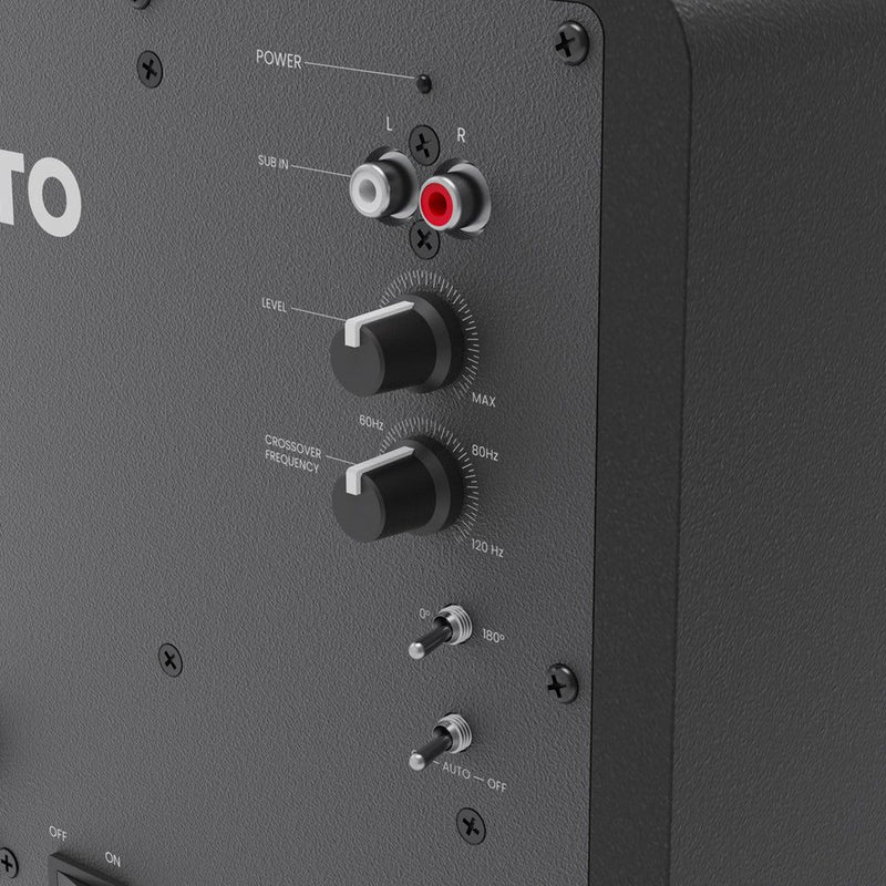 Kanto SUB6 200W 6" Sealed Powered Subwoofer, Matte Black