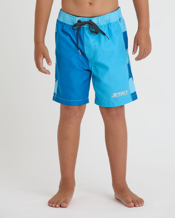 Jet Pilot Slime Monster Youth Boardshorts Blue