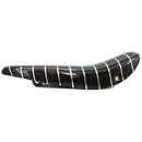 Black Sparkle and Silver Stripe Lowrider Dragster Bike Saddle Seat