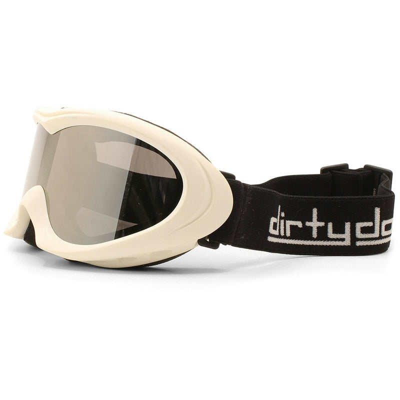 Dirty Dog Flick Kids Mirror Snow Ski Goggles White