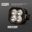 LIGHTFOX Cygnus-4 Pair 3inch Osram LED Pod Lights 1Lux@506m IP68 7,668LM