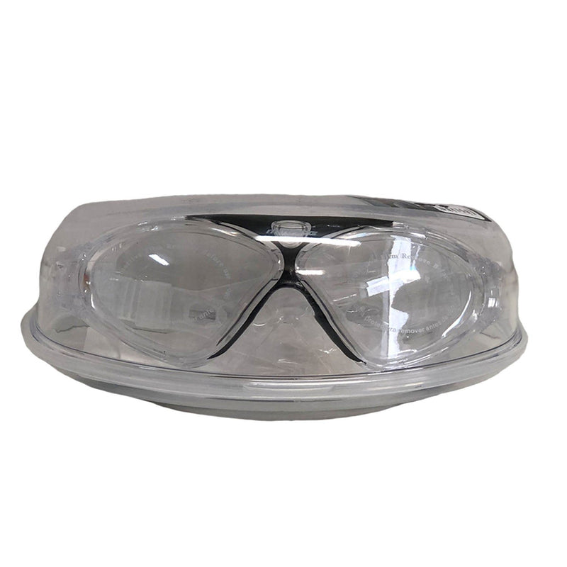 Mirage Lethal Black Adult Oversize Swimming Goggles with Silicone Ear Plugs