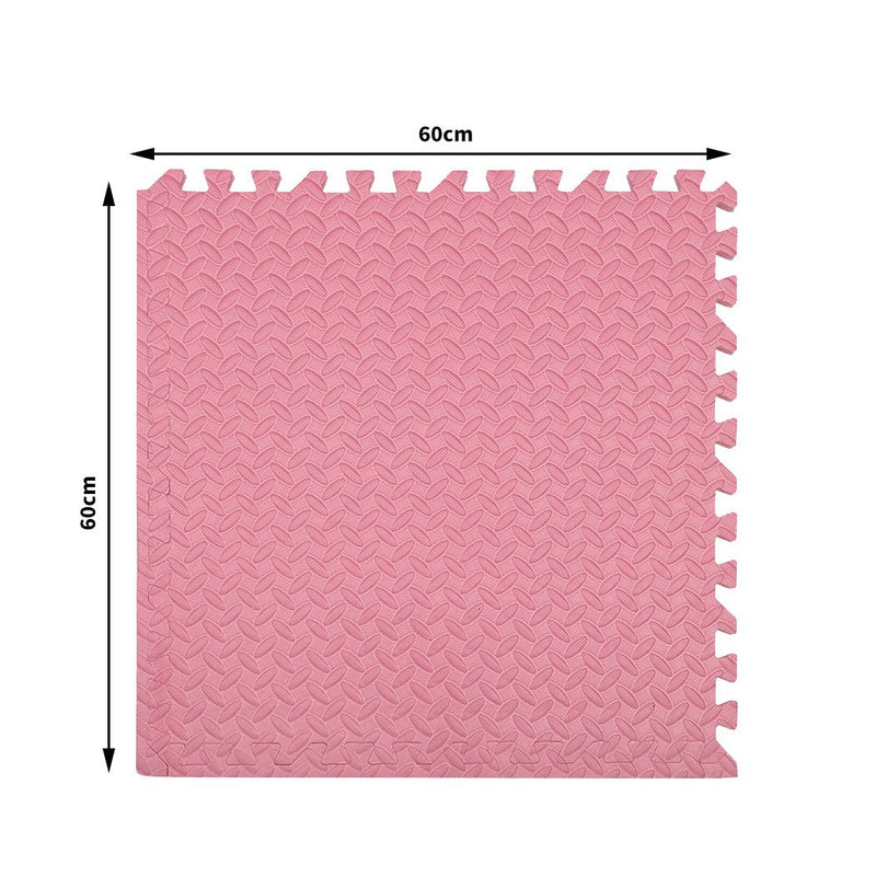 Bopeep EVA Foam Kids Play Mat Floor Kid Crawling Interlocking Home Pink 60x60