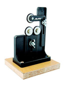 Alps Fishing Rod Drying Stand with Wooden Base and Adjustable Rollers-Rod Steady