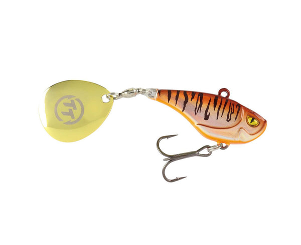 TT Lures Flashpoint+ 47mm Tail Spinner Vibe Lure - MONGREL TIGER