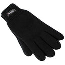 Dents 3M Thinsulate Womens Full Finger Knit Black Gloves - Polar Fleece Thermal Insulation