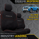 Volkswagen All-New Amarok NF Premium Neoprene 2x Front Row Seat Covers (Made to Order)