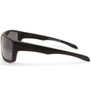 Dirty Dog Axle Satin Black/Grey-Silver Mirror Polarised Unisex Sunglasses