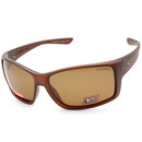 Dirty Dog Hood Satin Dark Brown/Brown Polarised Men's Sports Sunglasses
