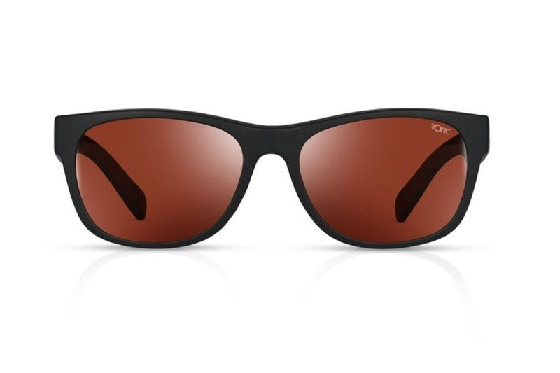 Tonic Wave Polarised Sunglasses - Glass Copper Photochromic Lens & Black Frame