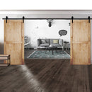 3.66m Antique Classic Style Double Sliding Barn Door Hardware Track Roller Kit