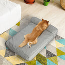 Pawz Pet Dog Bed Memory Foam Orthopedic Waterproof Inner Washable Grey L