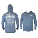 Zman Aquatek Petrol Hooded Long Sleeve Fishing Shirt