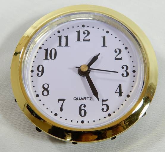 Wall Clock Gold 6cm
