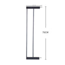 Levede Baby Safety Gate Adjustable Pet Stair Barrier 10cm Door Extension Black