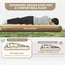 Camping Air Mattress PVC Inflatable Bed Khaki