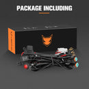 Lightfox 2 Way High Beam Wiring Harness w/ DT 2-Pin Connector For LED Light Bar