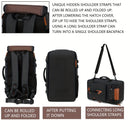 Hiking Backpack with USB & Shoe Compartment