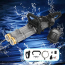 Automatic Electric Gatling Water Gun Dual-barrel with LED Kids Toys Pool Black